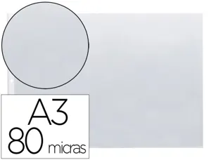 Pochette q-connect polypropylène lisse 8/100e perforée a3 plié ou a4 297x420mm sachet 10 unités — Non classé