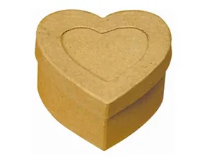 Boîte en carton à décorer forme coeur rangement photos 7.5x7.5x4cm — Non classé