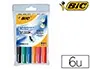 Marqueur Bic Velleda 1741 Effaçable Pointe Ogive Tracé 2mm Encre Cétone Format Stylo Grande Longévité Pochette 6… — vue 2