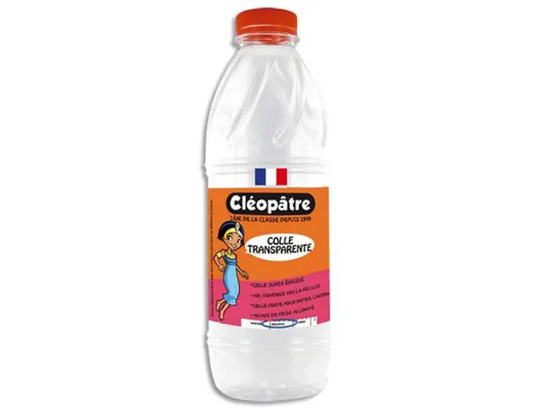 Colle Scolaire Cléopâtre Papier Carton Travaux Manuels Sans Solvant Bidon 1l, COLLES CLEOPATRE — Fournitures