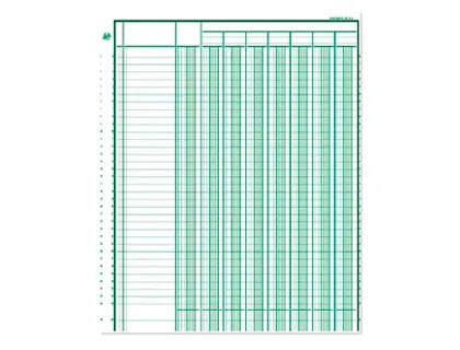 Piqûre 80 pages 4 colonnes sur 1 page format 25 x 32 cm à la française, EXACOMPTA — Papier, cahier & courrier