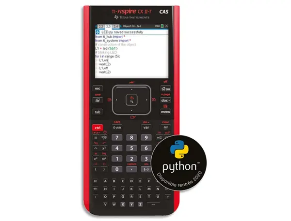 Calculatrice texas instruments graphique ti-nspire cx ii-t maths scientifique partage écran 4 python par mise à jour os —…