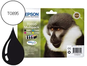 Cartouche d'encre original epson c13t08954010 noir/cyan/magenta/jaune pack 4 couleur — Non classé