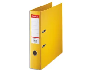 Classeur levier esselte standard a4 polypropylene dos 75mm coloris jaune — Non classé