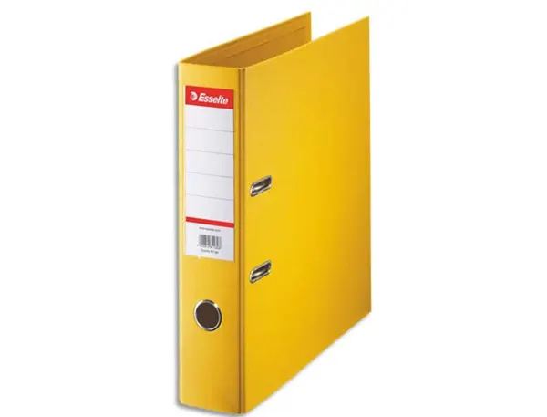 Classeur levier esselte standard a4 polypropylene dos 75mm coloris jaune — Non classé