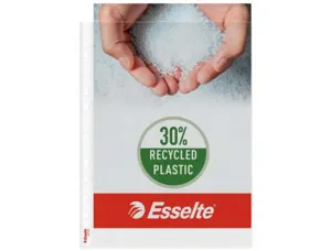 Pochette perforee esselte polypropylene graine 11/100e 30% recycle format a4 coloris transparent boite 100 — Non classé