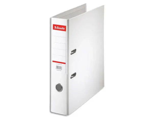 Classeur levier esselte standard a4 polypropylene dos 75mm coloris blanc — Non classé