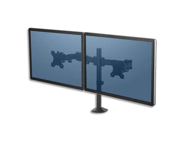 Bras porte-ecran fellowes double à pince gamme reflex — Non classé