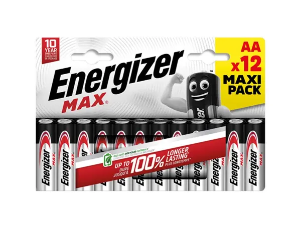 Piles alcalines energizer max lr06 aa format blister 12 unites — Non classé