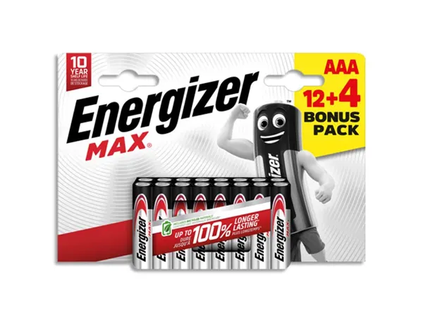Pile energizer max alcaline lr03 taille aaa blister 16 unites — Non classé