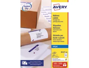 Etiquettes jet d encre avery format 99 1 x 33 9 mm boite 1600 unites — Non classé