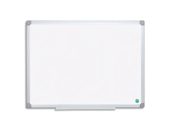 Tableau blanc bi office earth acier laque magnetique cadre aluminium avec porte stylos format 120 x 90 cm — Non classé