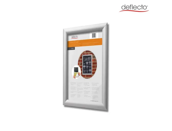 Porte visuel deflecto format a4 avec cadre clipsable livre avec fixation dim 24 x 32,7 x 1,2 cm — Non classé