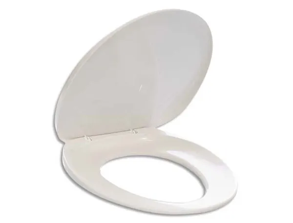 Abattant wc universel durable polypropylène dim l390 x h40 x p450 mm coloris blanc — Non classé