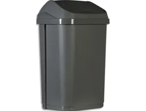 Collecteur a couvercle basculant probbax coloris gris 50 l — Non classé