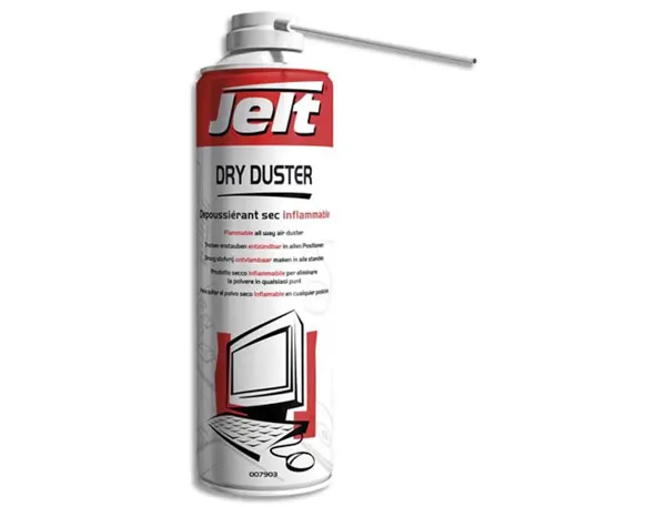 Aerosol depoussierant gaz sec dry duster inflammable jelt 500 ml net 650 ml brut poids net 275 g — Non classé