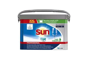 Tablettes pour lave vaisselle tout en un sun professional maxi pack 200 unites — Non classé