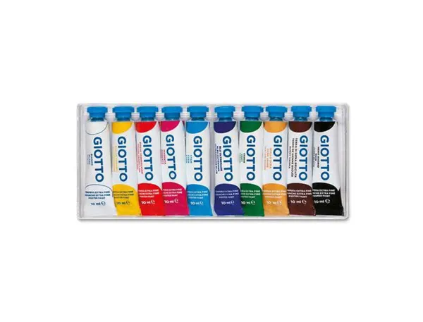 Gouache giotto tubes 10 ml coloris assortis boîte 10 — Non classé