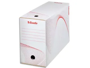 Boîte archives esselte carton ondulé kraft blanc dos 15 cm conditionnement caisse — Non classé