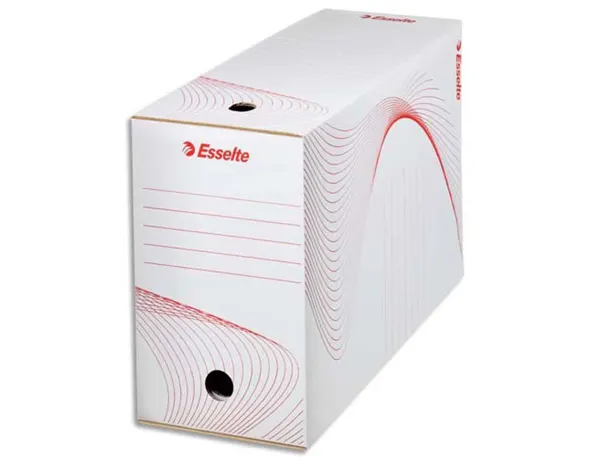 Boîte archives esselte carton ondulé kraft blanc dos 15 cm conditionnement caisse — Non classé