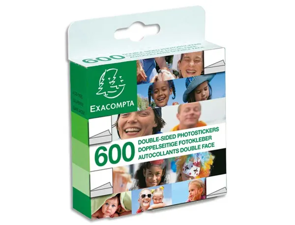 Pastilles autocollantes double face exacompta boîte 600 — Non classé