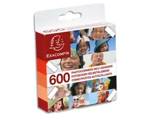 Coins photos autocollants exacompta boîte 600 — Non classé