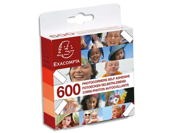 Coins photos autocollants exacompta boîte 600 — Non classé