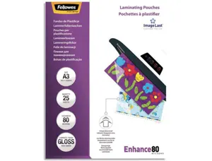 Pochettes de plastification fellowes format a3 80 microns paquet 25 — Non classé