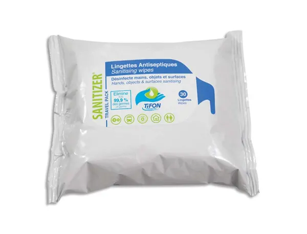 Lingettes humides désinfectantes tifon 20 x 20 cm paquet 30 — Non classé