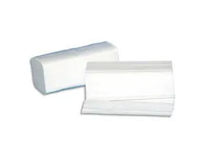 Essuie-mains blanc 2 plis pliage en v format 22 x 21 cm colis 20 paquets de 250 — Non classé