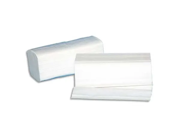 Essuie-mains blanc 2 plis pliage en w format 22 x 35 cm colis 30 paquets de 100 pour distributeur h2 — Non classé