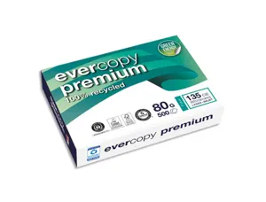 Ramette papier recyclé clairefontaine evercopy premium blanc format a4 80 g cie 135 paquet 500 — Non classé