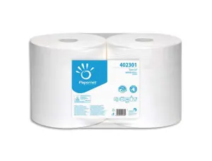 Bobines essuyage industriel papernet blanc 2 plis pure cellulose 1000 formats longueur 305 m lot 2 — Non classé