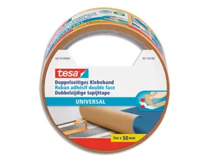 Adhésif double face tesa fixation extra-forte 50 mm x 5 m coloris blanc — Non classé
