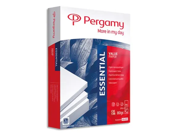 Ramette papier blanc essentiel pergamy format a4 80 g cie 136 paquet 500 feuilles — Non classé