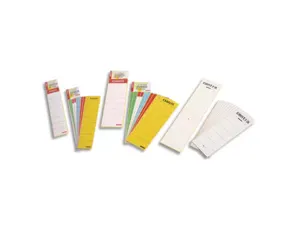 Esselte Etiquette pour dos de classeur, 60 x 190 mm, blanc — Etiquettes dos de classeur
