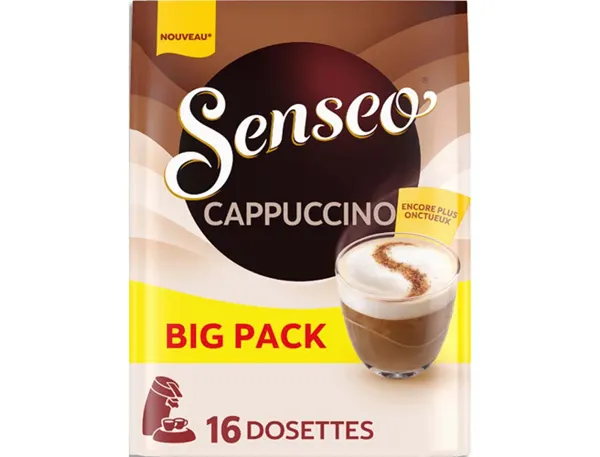 Dosettes cafe cappuccino sens eo paquet de 16 125 g — Non classé