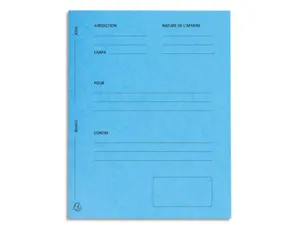 EXACOMPTA Dossiers de plaidoirie "Pour / Contre", turquoise — Chemises & trieurs