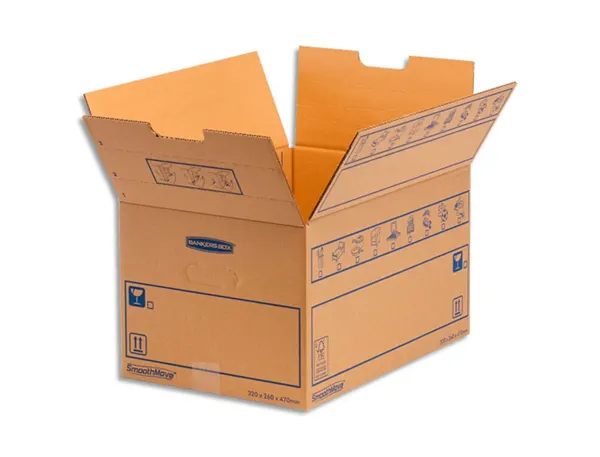 Caisse déménagement fellowes smoothmove c-flute 39l carton ondulé — Non classé