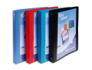 Classeur personnalisable exacompta kreacover polypropylène 4 anneaux 30 mm assortis format a4+ — Non classé