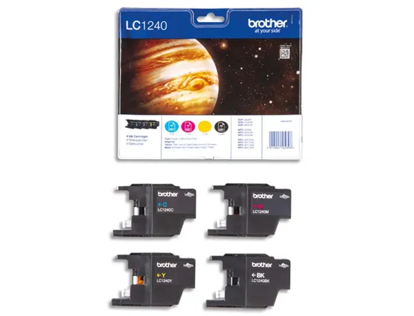 Cartouche d'encre original brother lc1240valbp noir/cyan/magenta/jaune pack 4 couleur — Non classé