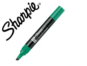 Marqueur sharpie permanent w10 pointe biseau vert — Non classé