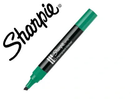 Marqueur sharpie permanent w10 pointe biseau vert — Non classé