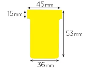 Fiche t planning nobo indice 1.5 coloris jaune étui 100 unités — Non classé