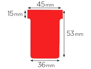 Fiche t planning nobo indice 1.5 coloris rouge étui 100 unités — Non classé