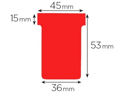Fiche t planning nobo indice 1.5 coloris rouge étui 100 unités — Non classé