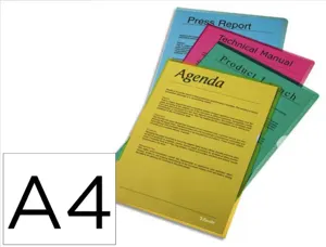 Pochette coin esselte polypropylène grainé 12/100e coloris vert boîte 100 unités — Non classé