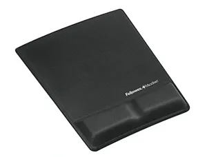 Tapis souris fellowes repose-poignet ergonomique gel mousse protection antibactérienne coloris noir — Non classé