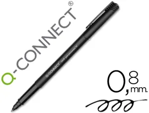 Stylo-feutre q-connect ohp pen permanent pointe moyenne multi-supports cd/dvd plastique coloris noir — Non classé