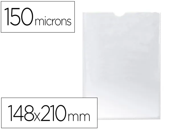 Étui protection q-connect pvc transparent 14/100e a5 210x148mm contour soudé en u — Non classé